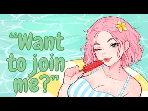 Your Sister's Flirty Friend Dares You to Kiss Her (Pool Party) (Summer) (Longtime Crush) (Swimming)