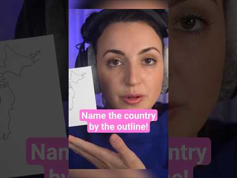ASMR - Name the countries by the outline! #shorts