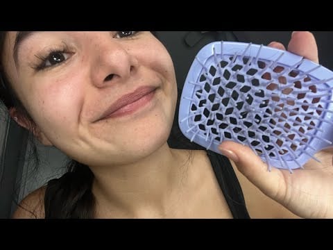 ASMR Brushing your hair and talking to you