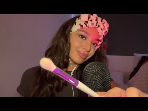 ASMR | Slowly and gentle tracing your and my face 💗