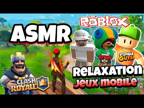 ASMR Français • Je joue à des jeux mobiles pour te relaxer et t’endormir 😴💤 (Roblox, brawl stars...)