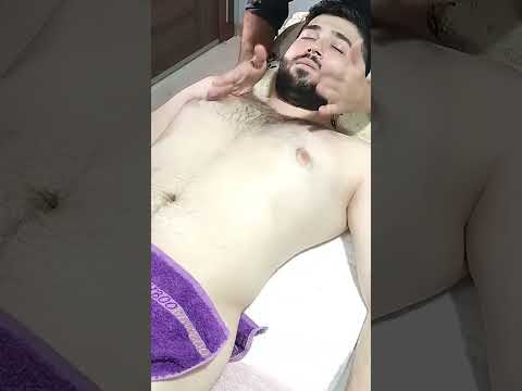 VERY RELAXING TURKISH CHEST,ARM AND ABDOMINAL MASSAGE #satisfying #relaxing #asmr #shorts #massage