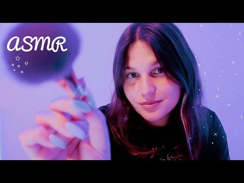 ASMR FRANÇAIS ☽ ASMR TRÈS LENT ET DOUX 😴 (Mic brushing, Visuel, bruits de bouche etc...)