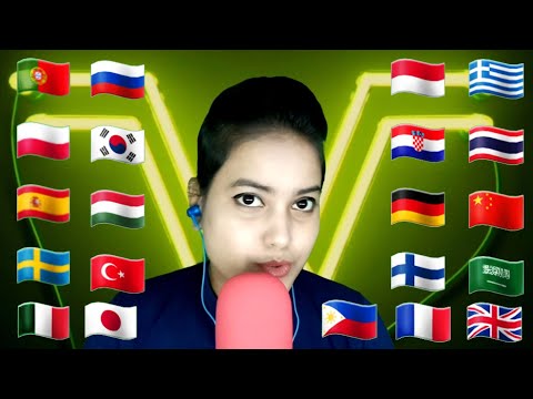 ASMR How To Say "Everything Is Possible" In Different Languages With Inaudible Whispering