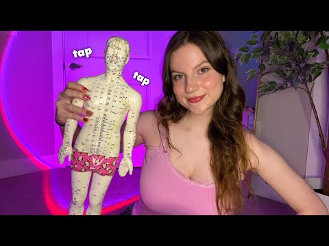 ASMR Acupuncture Doll Tapping And Scratching 💗