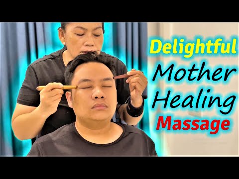 Relaxing Mother Healing Massage - CAM ASMR Delightful Head Massage