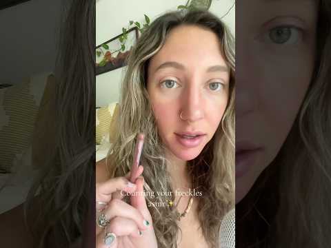 Counting your freckles asmr✨😇 #asmrvideo #personalattention #facetouching