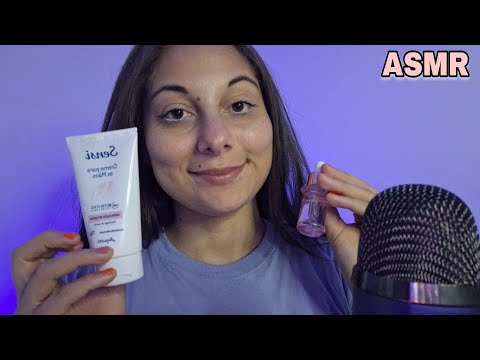 ASMR | Limpeza de pele relaxante pra você dormir bem