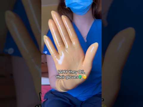 You should never ask why a nurse oil her gloves …: #medicalexam #latexgloves #gloves #guanti