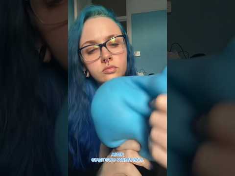 ASMR GIANT GOO STRESS BALL 🔵(full on ✅⏰) #asmrstressball #shorts #asmrmassagespa #asmr