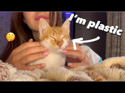 Asmr tapping on plastic kitty 🐱