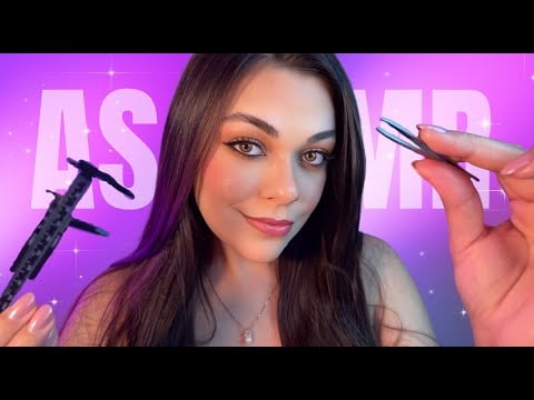 ASMR: Amiga Carinhosa Faz Sua Sobrancelha 🌸✂️
