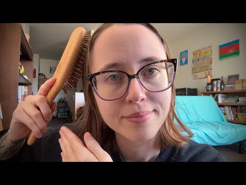 Inaudible Whispering + Hair Brushing ASMR | Lofi Monday's