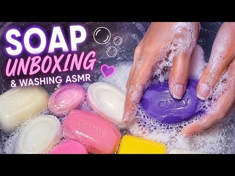 Soap Unboxing&Washing ASMR #asmr #asmrsoap #soap