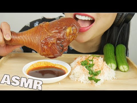 ASMR GIANT TURKEY LEG + FIRE SAUCE (EATING SOUNDS) NO TALKING | SAS-ASMR