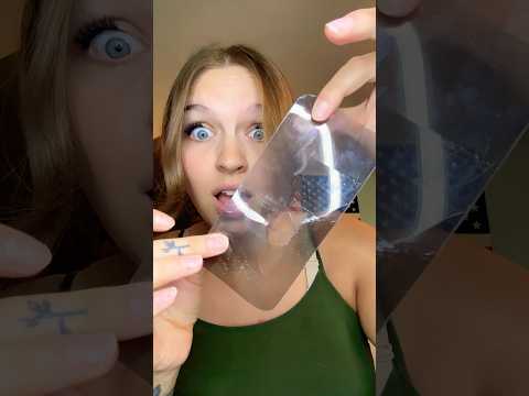 Glass cracking #asmr 💎(yes I ripped my nails off ITS FINE)
