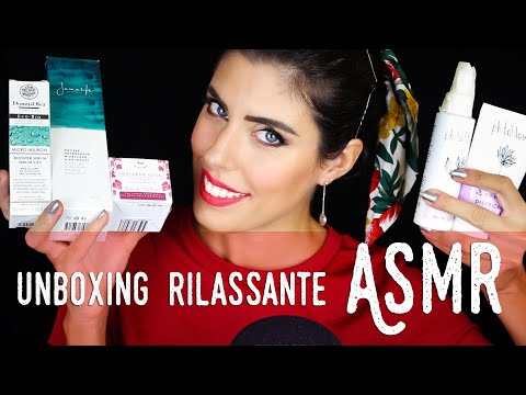 ASMR ita - 📦 UNBOXING prodotti VISO e CAPELLI • IndaNatura (Whispering)