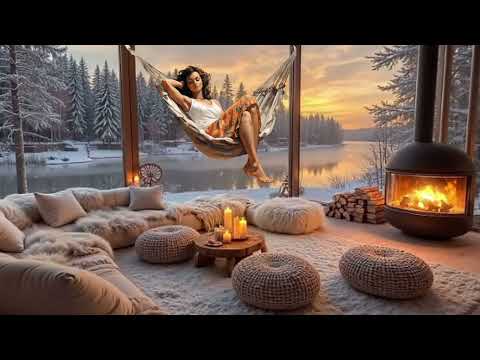 Escape to Cozy Winter Ambience Relaxing Sounds of Smooth Jazz Music Relaxation