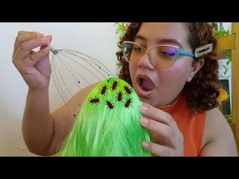 ASMR REMOVENDO SEUS PIOLHOS 😱🧼