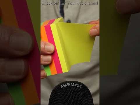 ASMR Slowly Peeling Off Post-It Sticky Notes #short