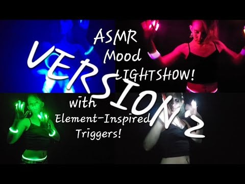 ASMR Dancing LIGHTSHOW! Version 2 (colors separate)(4k, binaural)