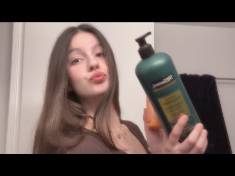 ASMR Soft Spoken Hair care Routine 🫶🏻