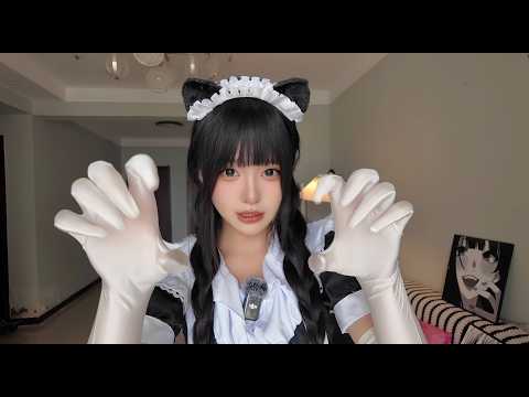 【ASMR角色扮演】小女仆手丝耐痒测试💆‍♀️ 耳朵、腰、脚心…你哪里最先投降？😴沉浸式助眠触发音