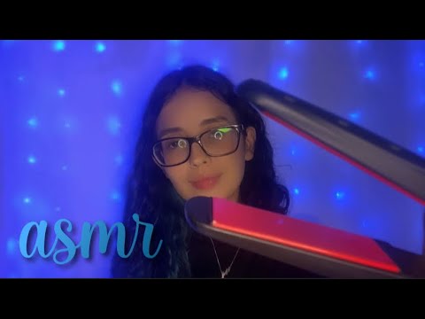 ASMR - CUIDANDO DO SEU CABELO 💕 (lavando, penteando, fazendo chapinha)
