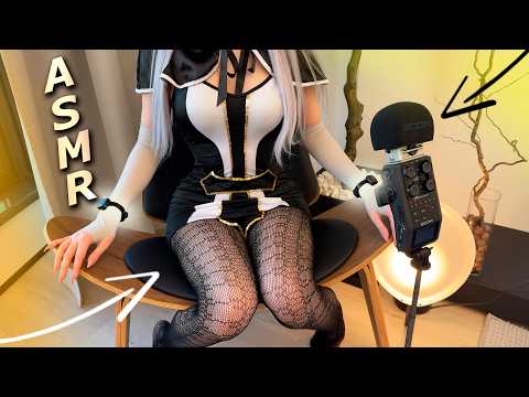 ASMR BEST SCRATCHING Fishnet Stockings SOUNDS | Cosplay | No Talking 💤