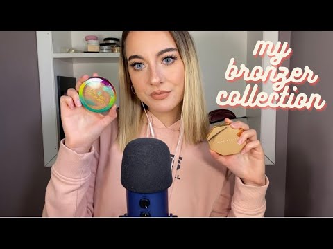 ASMR | my bronzer collection | makeup collection part II