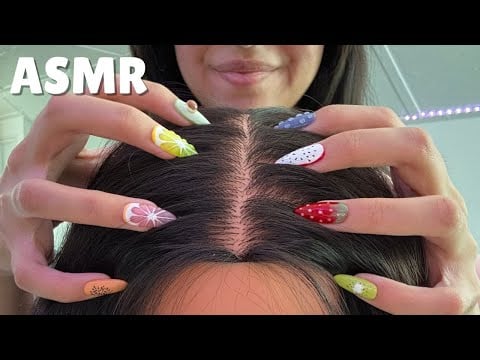 ASMR GENTLE HEAD SCRATCHES FOR SLEEP 😴 *NO TALKING*