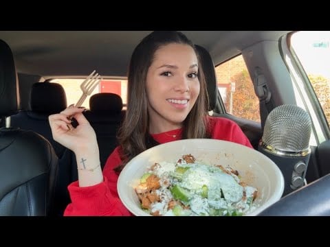 ASMR Eat Lunch With Me | Cava Mukbang ❤️