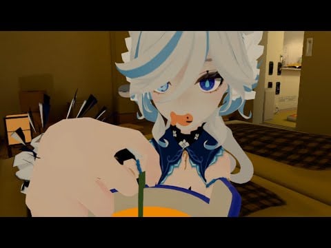 ASMR | Furina does your skincare!!🧼🐟|VRCHAT ASMR ROLEPLAY
