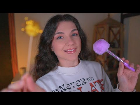 ASMR TRAZANDO tu CARITA para RELAJARTE 🖌 Brushing y Mouth Sounds | Lonixy ASMR