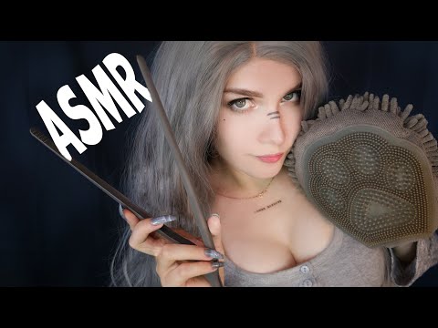 АСМР 🌚 СЕРЫЕ ТРИГГЕРЫ ДЛЯ 99,9% МУРАШЕК и СНА 🐺🦈 ASMR Gray Triggers for sleep and tingles