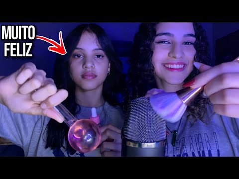 obriguei minha amiga a fazer asmr