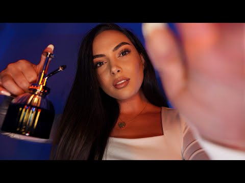 Whispered ASMR for Deep Sleep (scalp oil, soft snips, comb sounds, spray bottle)