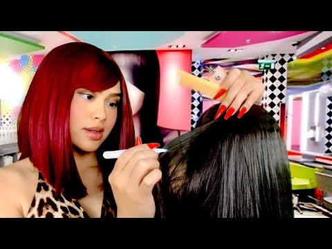 ASMR Jersey Girl Hair Salon (Scalp Massage & Scratching, Plucking, Ear Cleaning, Neck Massage)rp gum