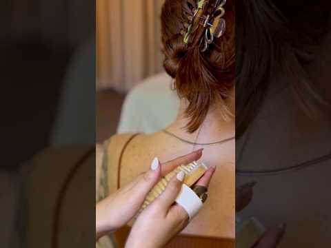 ASMR Back Scratch, Jewelry Tapping, Dry Brush for Relaxation #asmr #brushingsounds