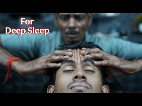 Deep Relaxation: ASMR Barber Forehead Stroking & Ear Massage for Ultimate Stress Release #indianasmr