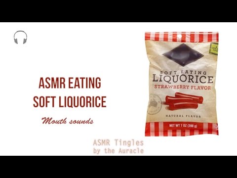 [ASMR] Closeup Eating ★ Soft Liquorice ★ [Ear to ear] [mouth sounds]