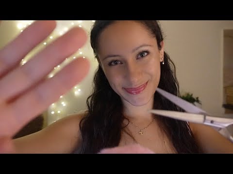 ASMR - cutting your bangs (I think you're cute) #wlw