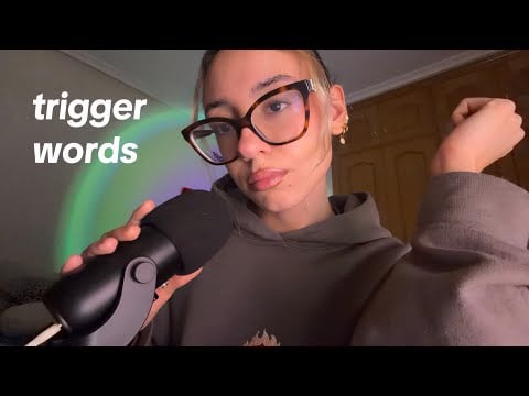 ASMR ESPAÑOL | Palabras Detonantes (trigger words, clicky whisper) 