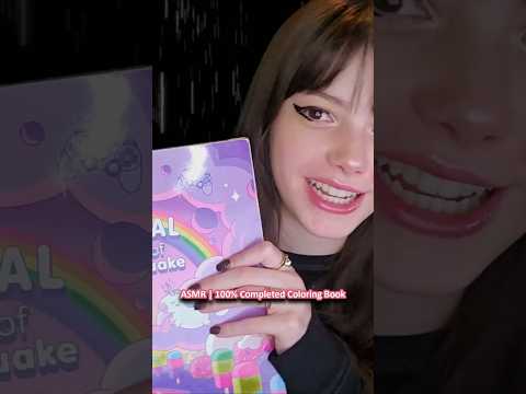 ASMR 100% Completed Coloring Book 💜 ─♡─ #asmr