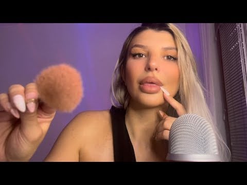 ASMR Brain Melting Mouth Sounds and Brushing ✨tingles guaranteed 