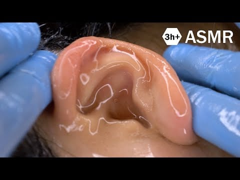 [ASMR3️⃣h] 100秒で脳がとろけてグッスリ睡眠🌙20種のオイルマッサージ/耳かき