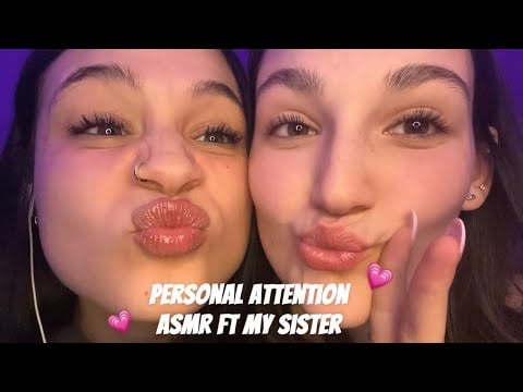 ASMR Hair brushing with my sister 💗(personal attention) 