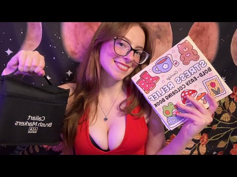 LOFI ASMR - FaceTime Coloring Date With Your Best Friend 💕
