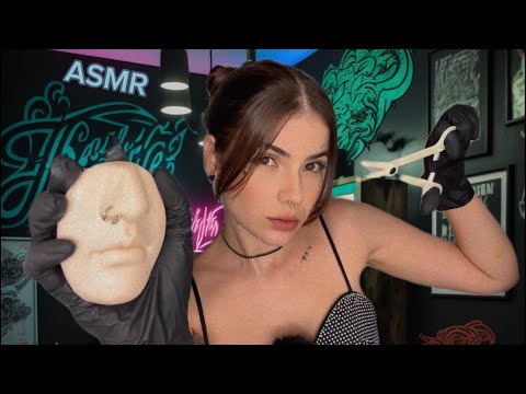 ASMR PIERCING NO SEU NARIZ 👃