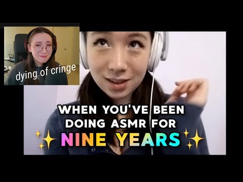 Reacting to my old ASMR videos! | 9 years on YouTube 🎂